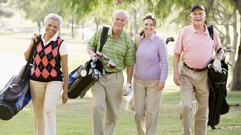 Golfing on the Green